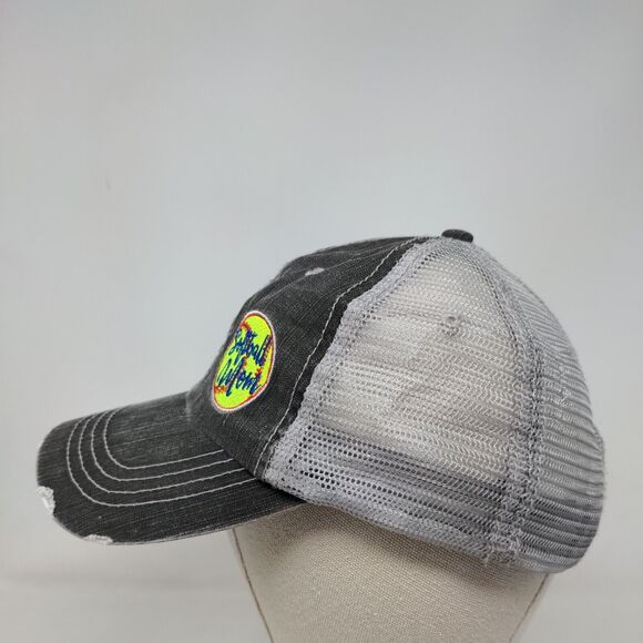 Softball Mom Strapback Mesh Back Trucker Hat Gray OSFA Colorblock HG - Picture 3 of 7